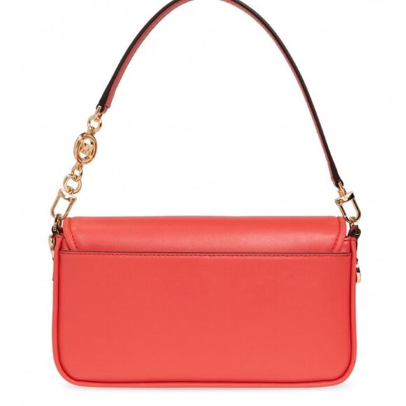 Michael Kors Bradshaw Monogram Print Convertible Shoulder Bag- Dahlia - Picture 4 of 15